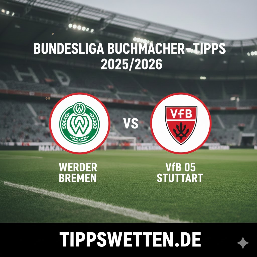 Typen der Buchmacher Bundesliga 2025/2026 : Werder Bremen vs VfB Stuttgart - 13. Spieltag