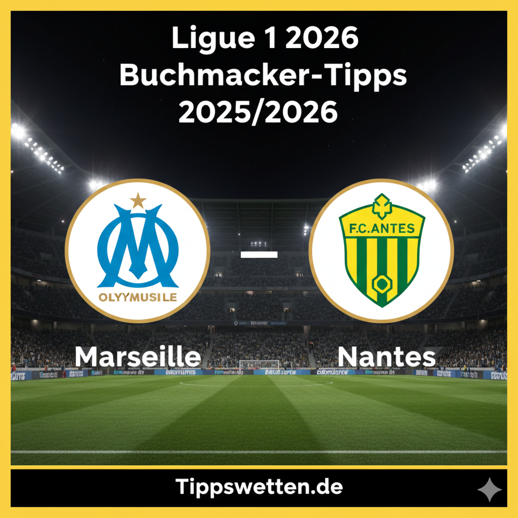 Wett-Tipps zur Ligue 1 2026 : Marseille vs Nantes - 17. Spieltag