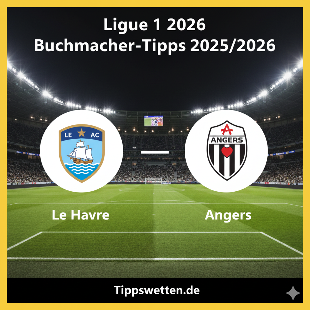 Wett-Tipps zur Ligue 1 2026 : Le Havre vs Angers - 17. Spieltag