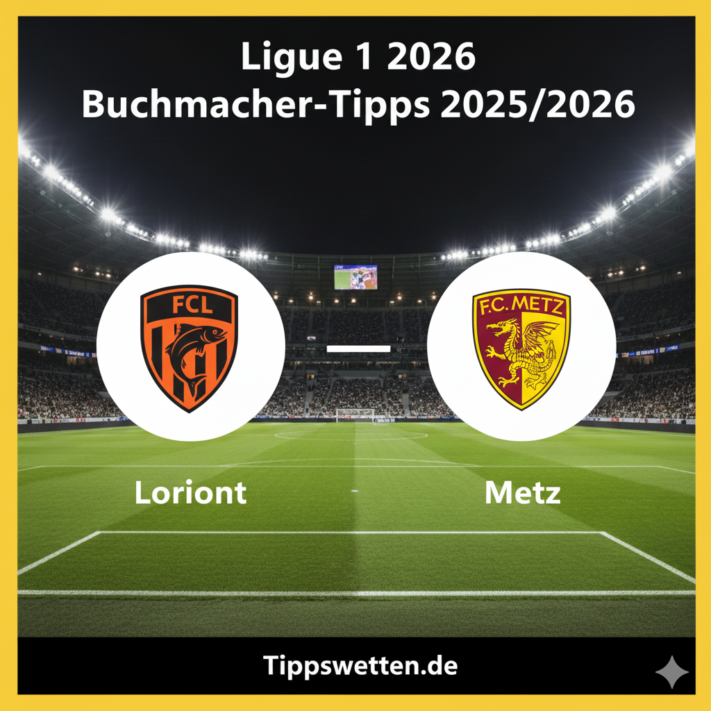 Wett-Tipps zur Ligue 1 2026 : Lorient vs Metz - 17. Spieltag