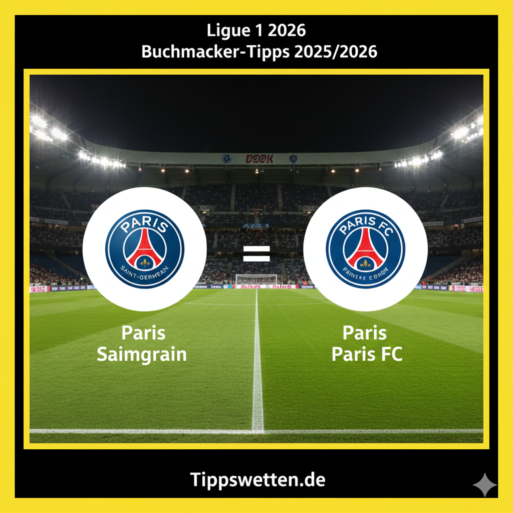 Wett-Tipps zur Ligue 1 2026 : Paris Saint-Germain vs Paris FC - 17. Spieltag