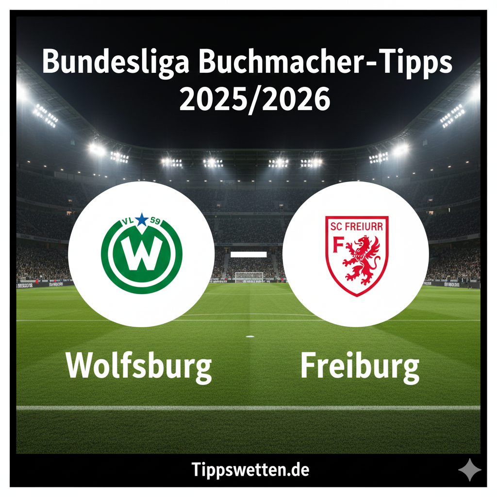 Wett-Tipps zur Bundesliga 2025/2026 : Wolfsburg vs Freiburg - 15. Spieltag