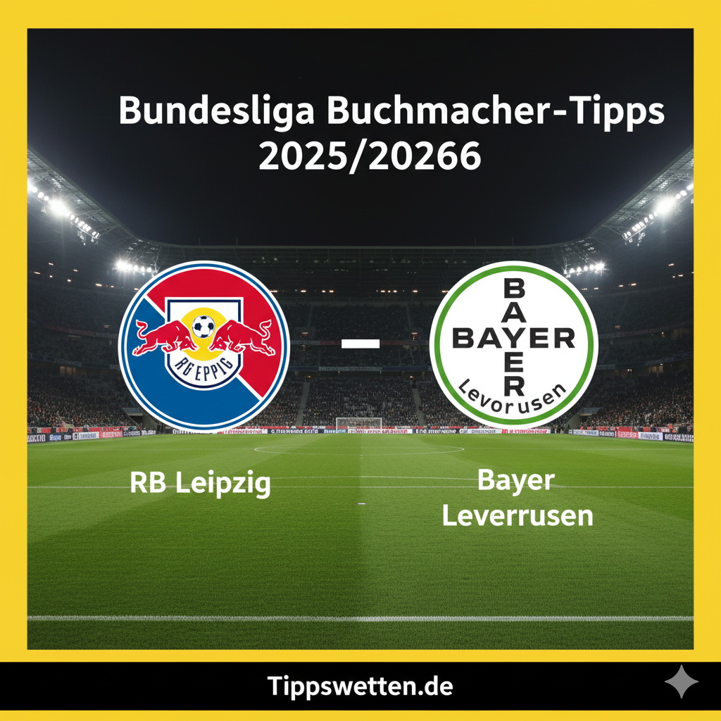 Wett-Tipps zur Bundesliga 2025/2026 : RB Leipzig vs Bayer Leverkusen - 15. Spieltag