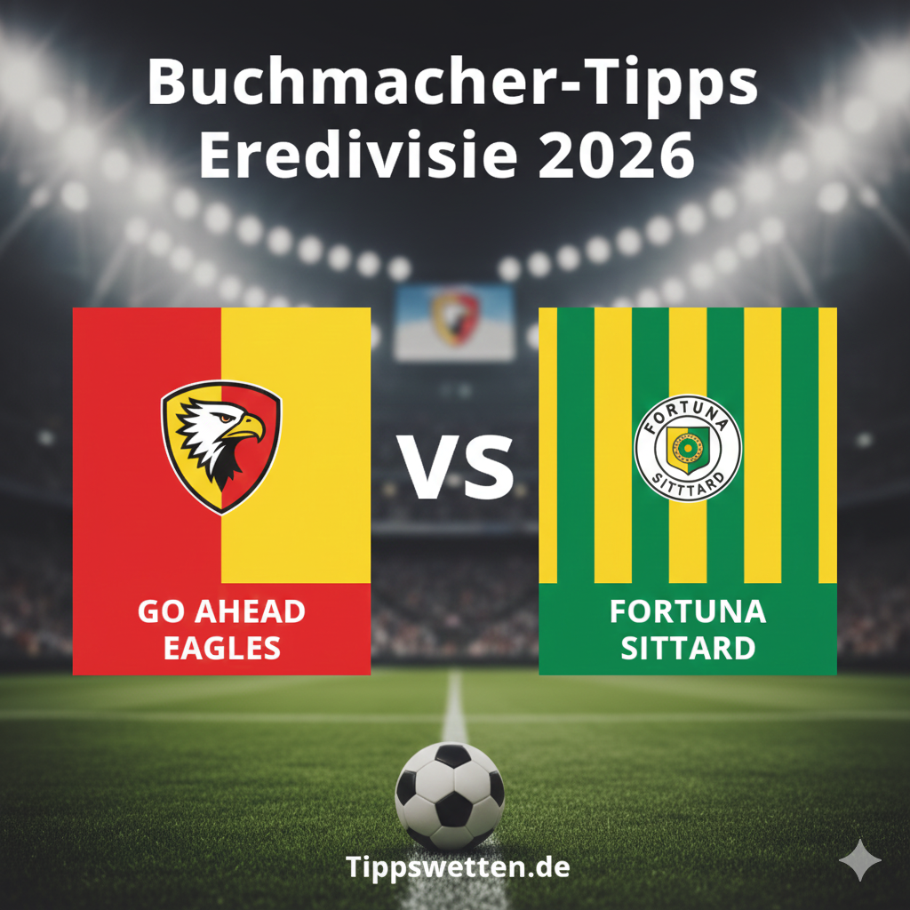 Sportwetten Tipps zur Eredivisie 2026 : Go Ahead Eagles vs Fortuna Sittard - 18. Spieltag