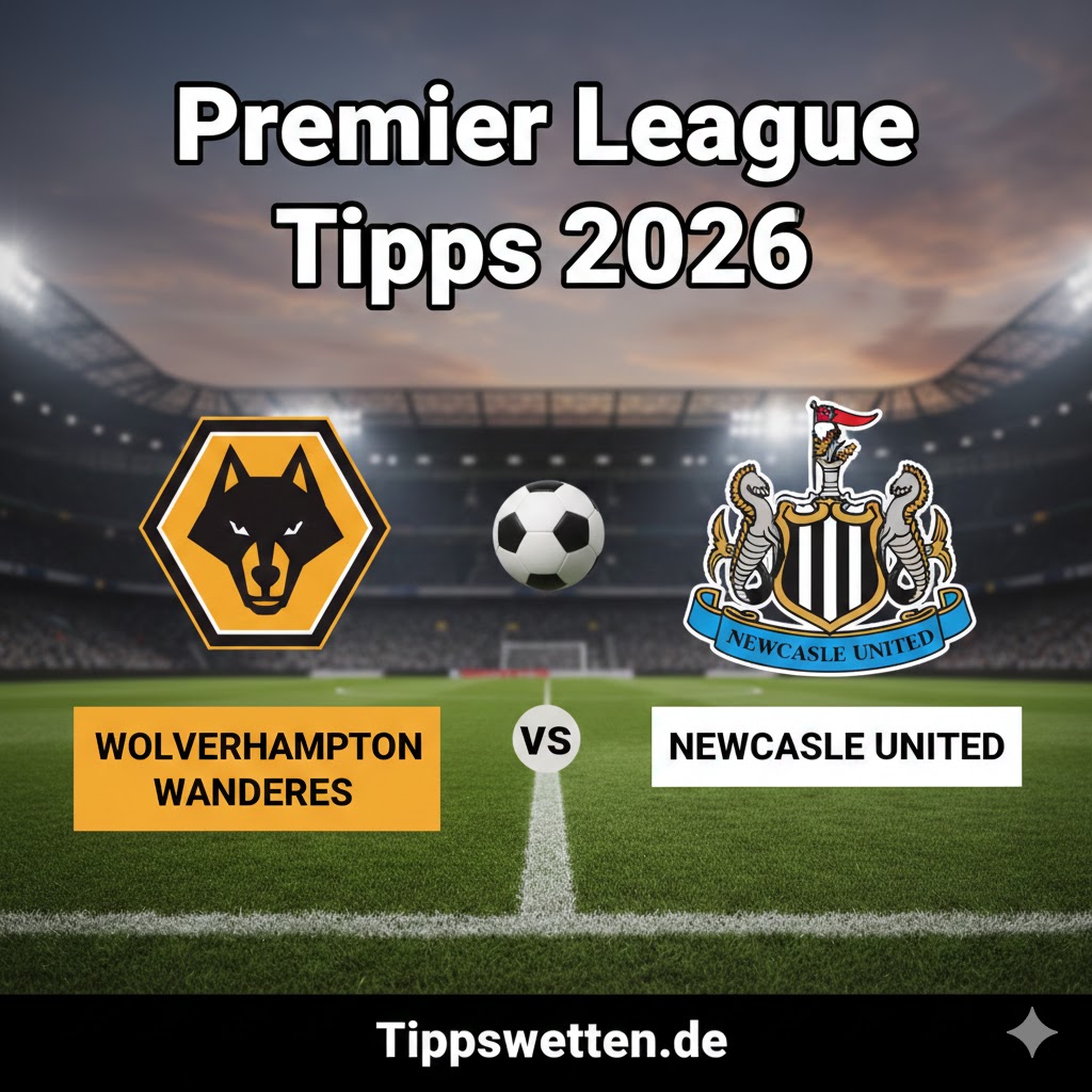 Premier League Tipps 2026 : Wolverhampton Wanderers vs Newcastle United- 22. Spieltag