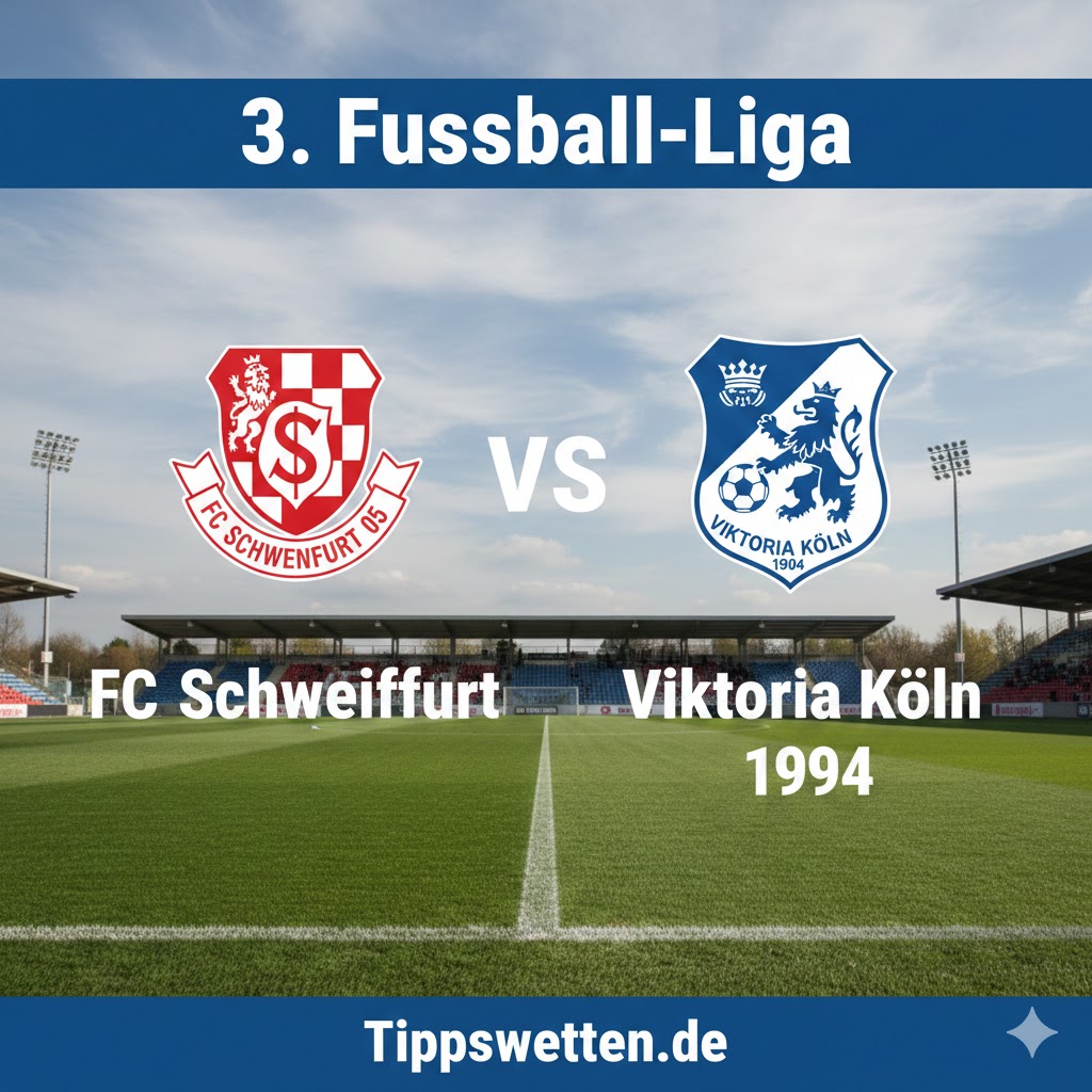 Wett-Tipps für die 3. Fußball-Liga 2026 : FC Schweinfurt vs Viktoria Koln 1904 - 20. Spieltag