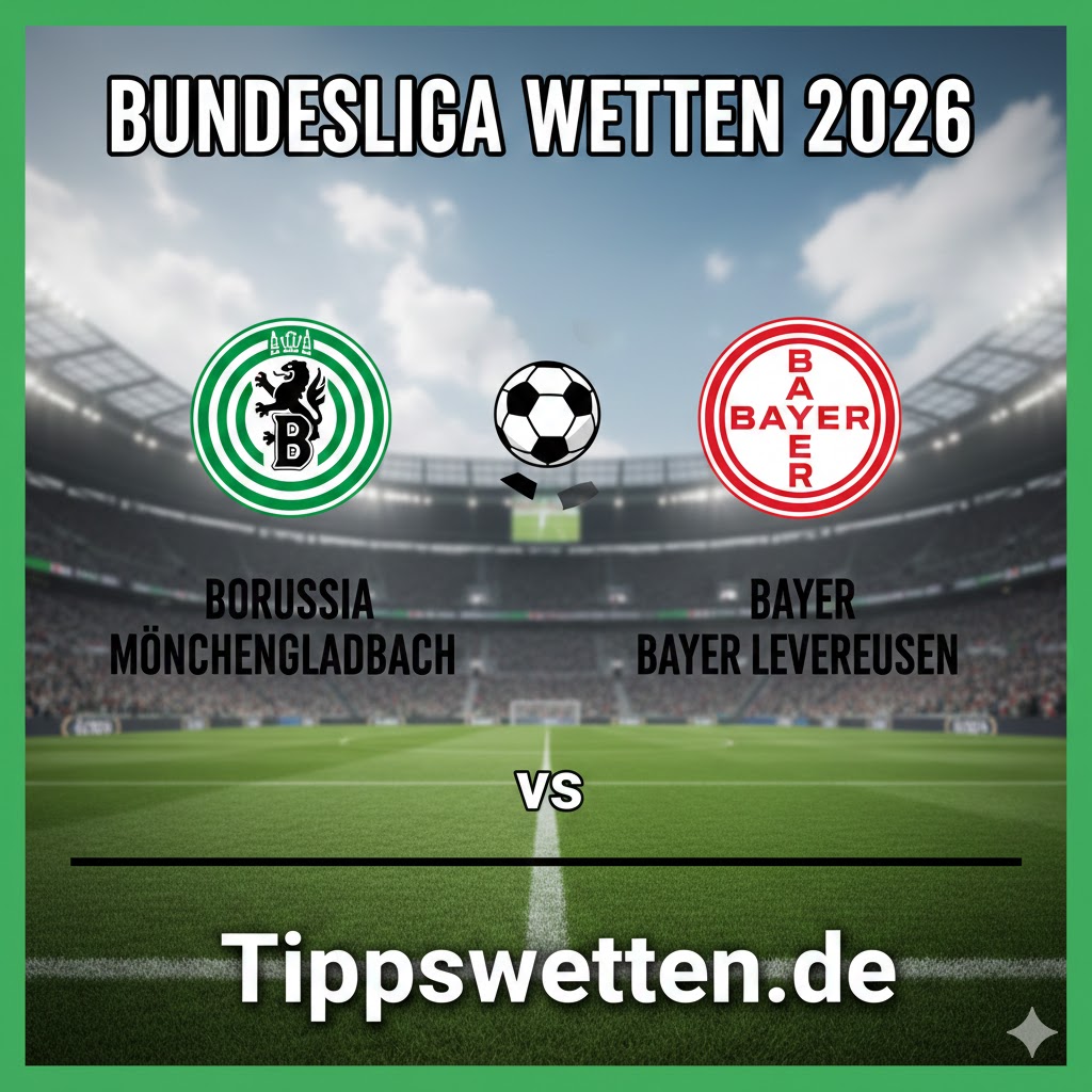 Bundesliga Wetten 2026 : Borussia Moenchengladbach vs Bayer Leverkusen - 21. Spieltag