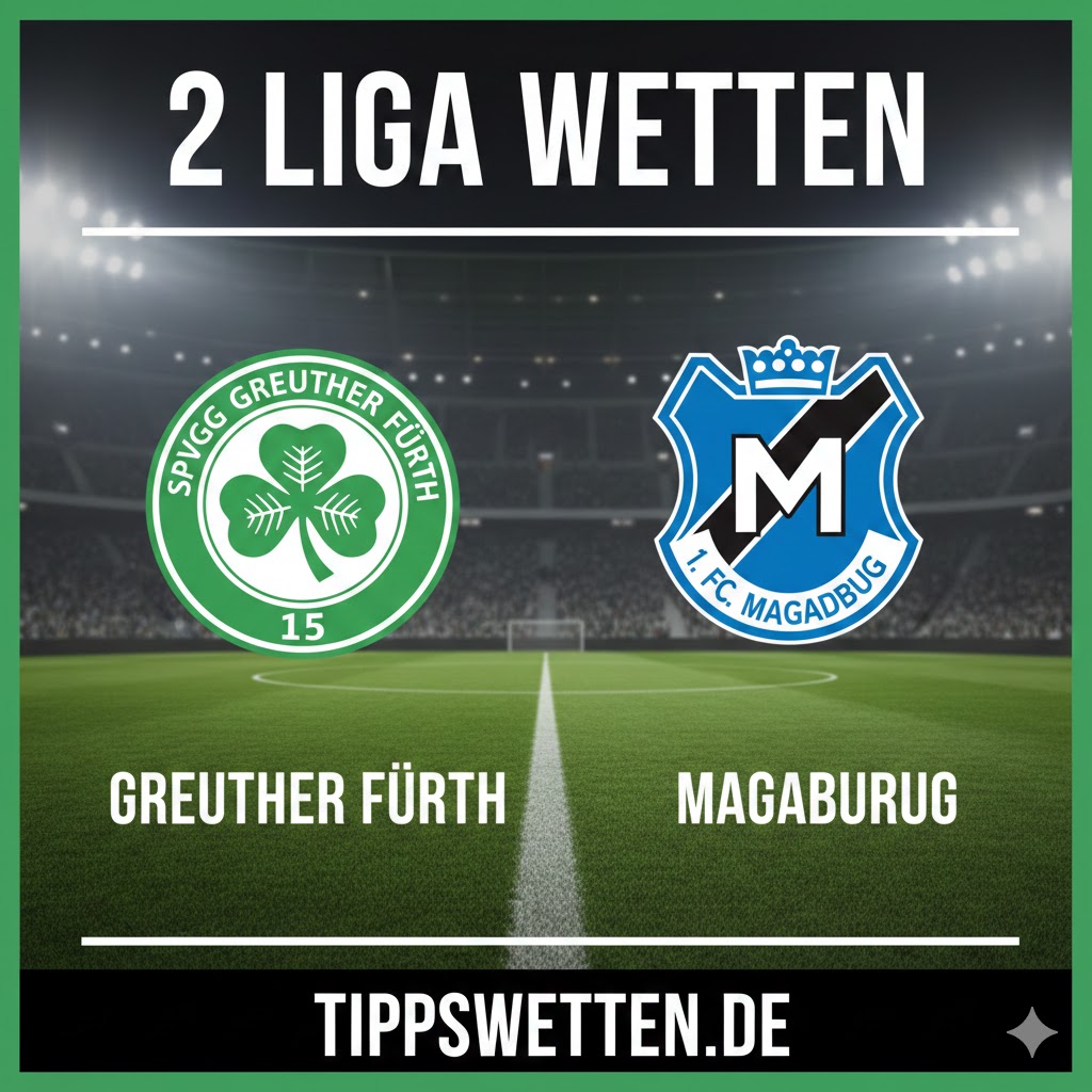 2. Bundesliga Wetten 2026 : Greuther Fuerth vs Magdeburg - 21. Spieltag