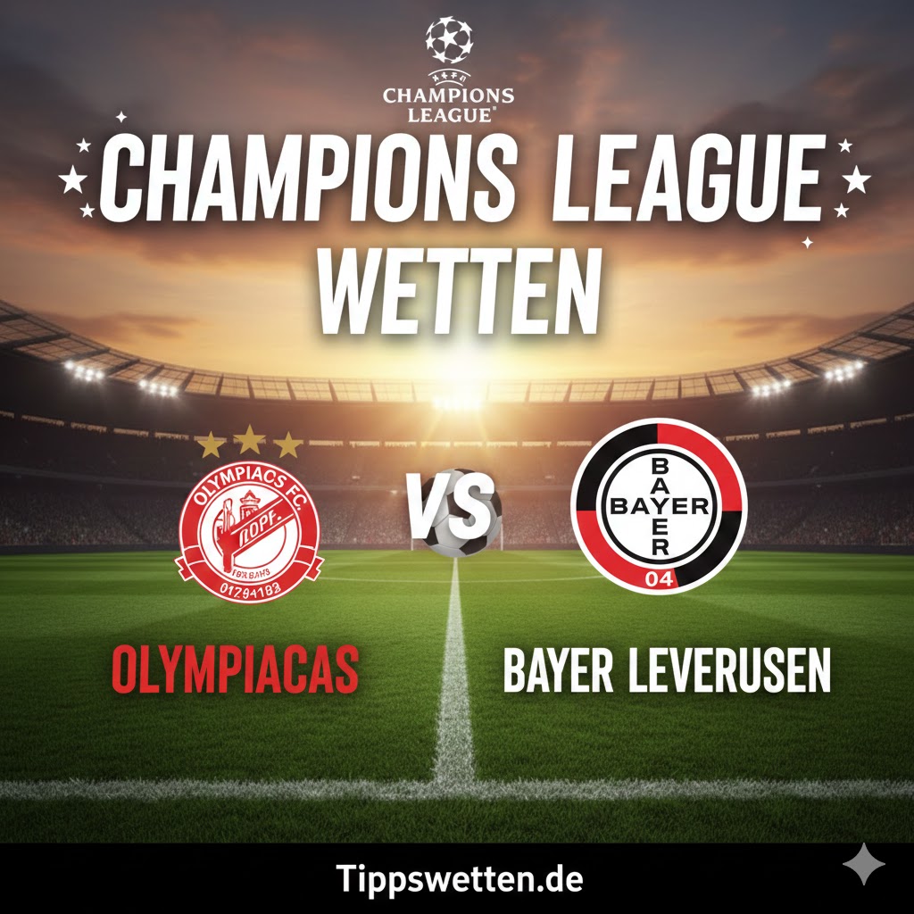 Champions League Wetten 2026 : Olympiacos vs Bayer Leverkusen - 9. Spieltag