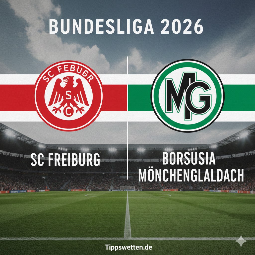 Sportwetten Bundesliga 2026 : Freiburg vs Borussia Moenchengladbach - 23. Spieltag