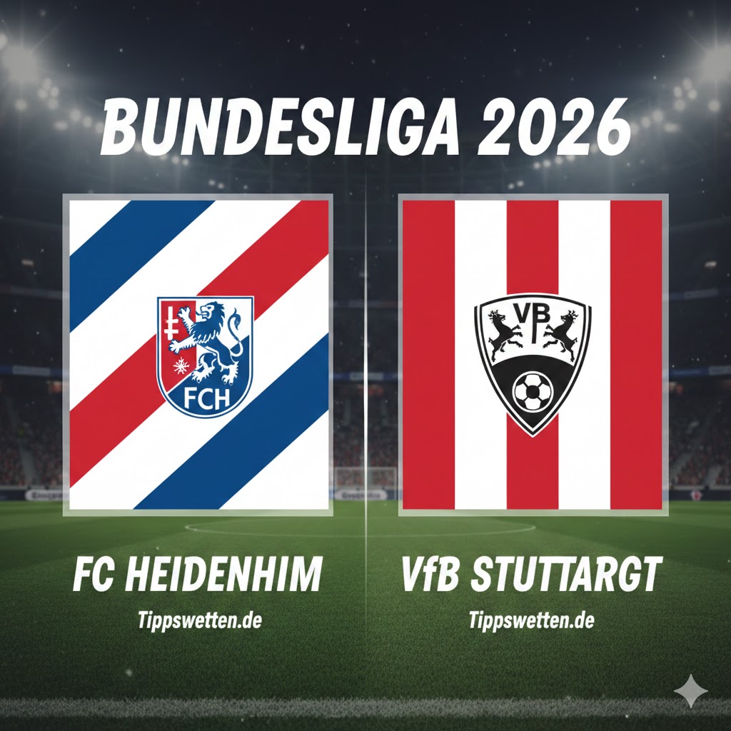 Sportwetten Bundesliga 2026 : FC Heidenheim vs VfB Stuttgart - 23. Spieltag