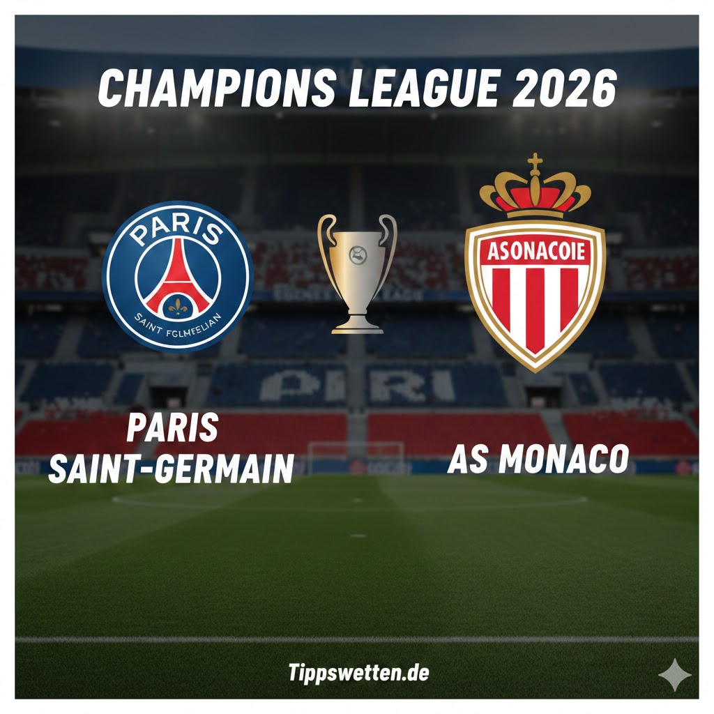 Sportwetten Champions League 2026 : Paris Saint-Germain vs Monaco - 1/16