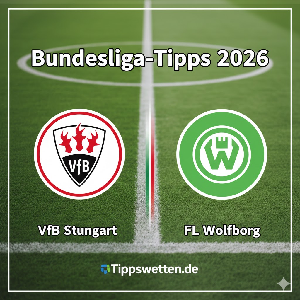 Sportwetten Bundesliga 2026 : VfB Stuttgart vs Wolfsburg - 24. Spieltag