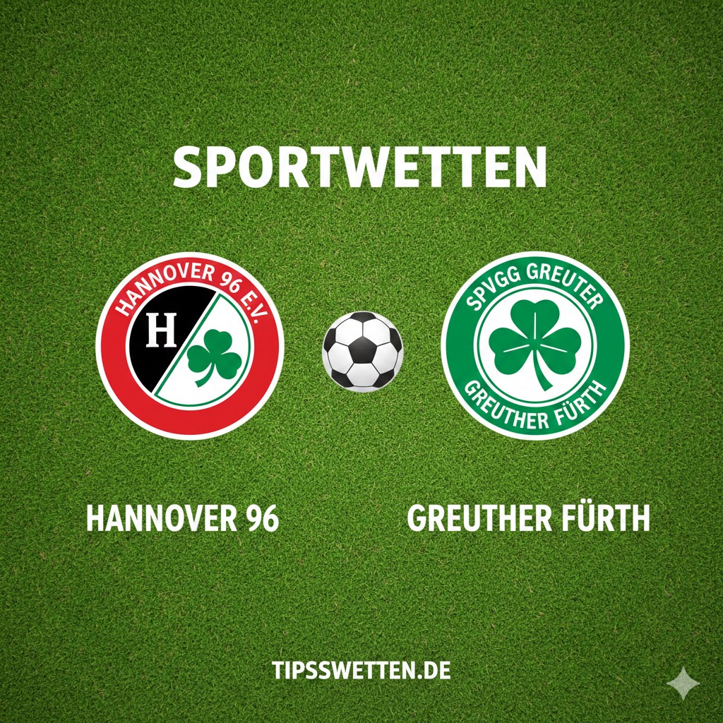 Sportwetten 2. Bundesliga 2026 : Hannover 96 vs Greuther Fuerth - 25. Spieltag