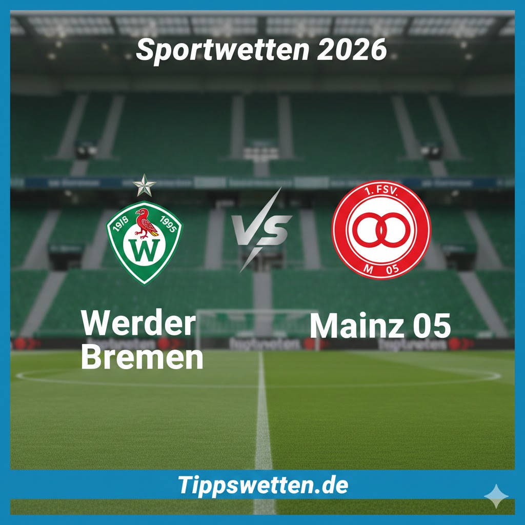 Sportwetten Bundesliga 2026 : Werder Bremen vs Mainz 05 - 26. Spieltag