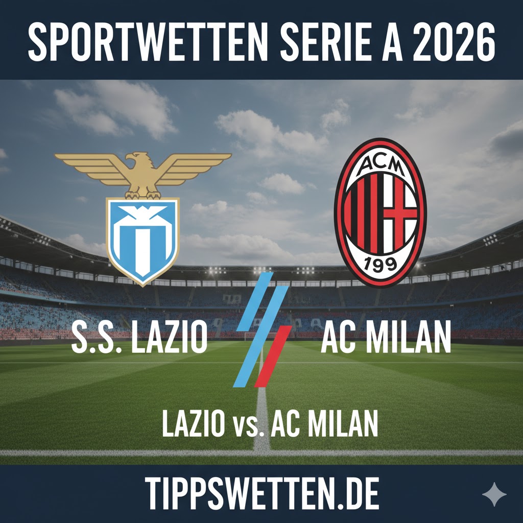 Sportwetten Serie A 2026 : Lazio vs AC Milan - 29. Spieltag