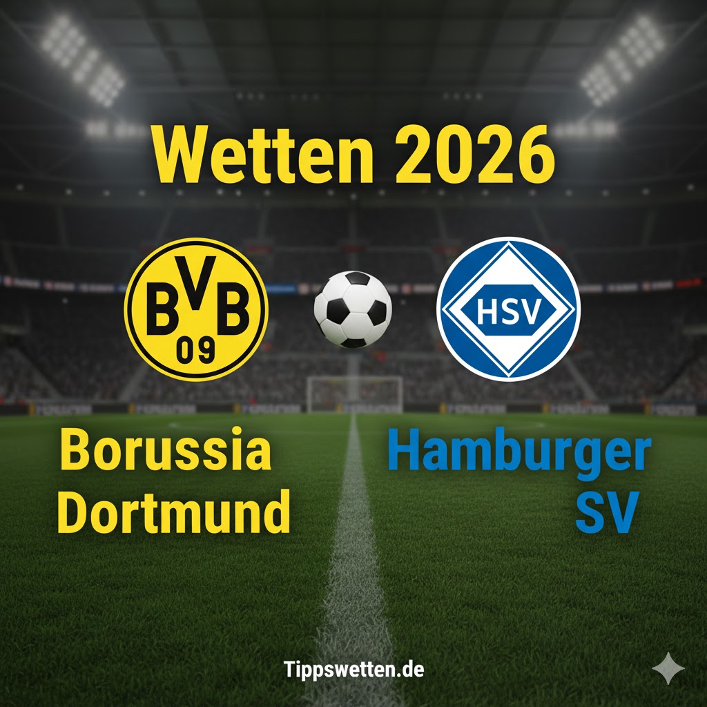 Bundesliga Wetten 2026 : Borussia Dortmund vs Hamburger SV - 27. Spieltag