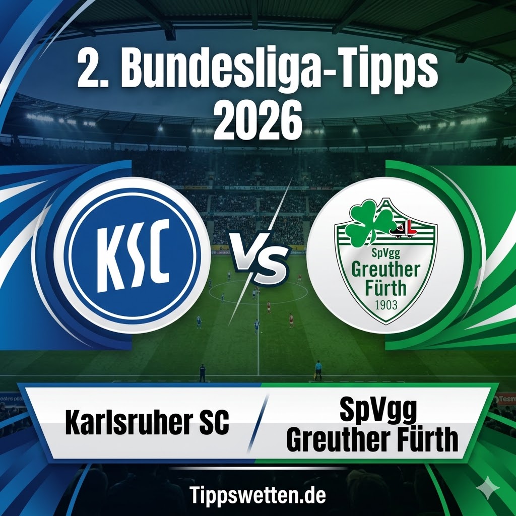 2. Bundesliga Wetten 2026 : Karlsruher SC vs Greuther Fuerth - 27. Spieltag