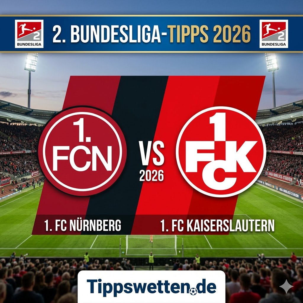 2. Bundesliga Wetten 2026 : Nuernberg vs Kaiserslautern - 27. Spieltag