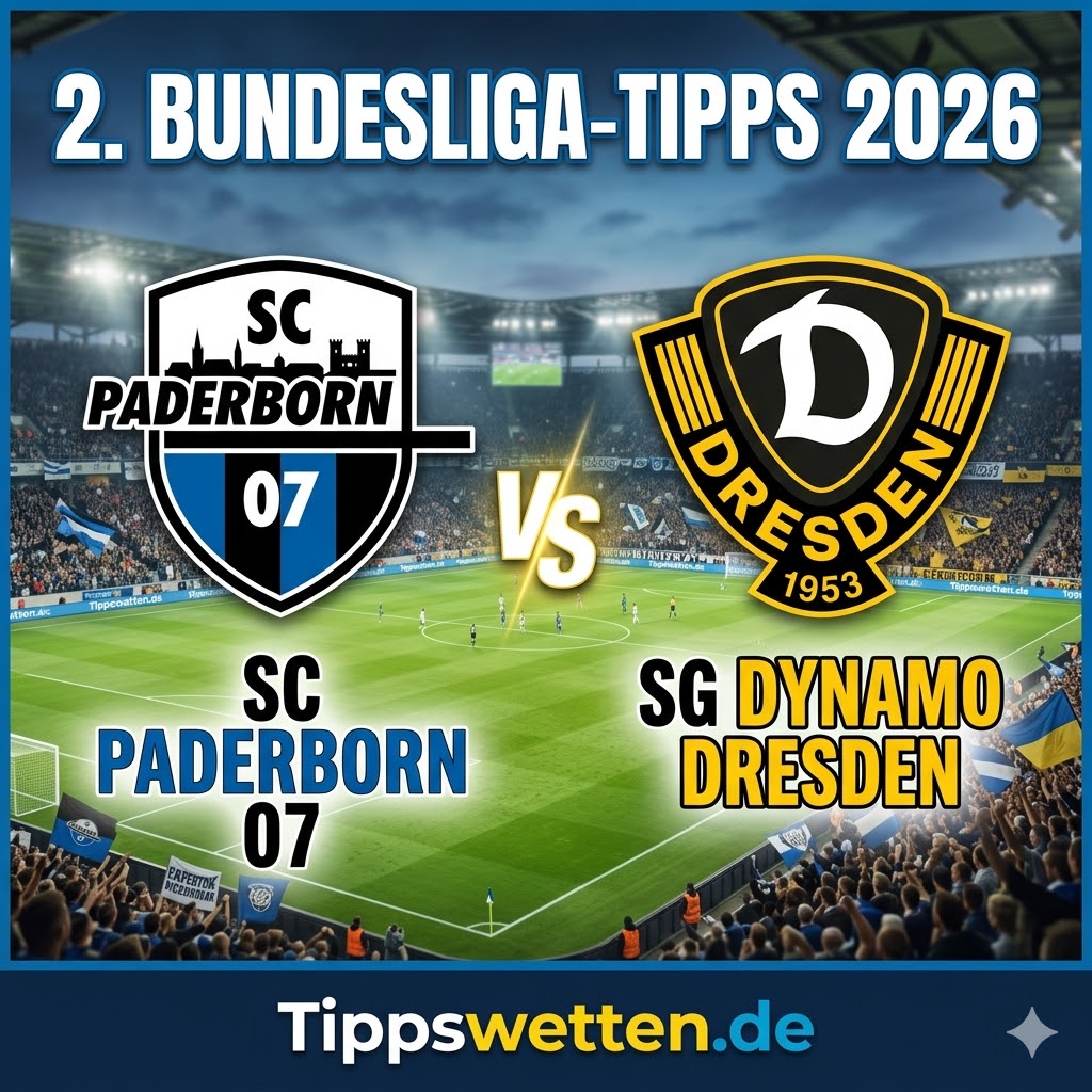 2. Bundesliga Wetten 2026 : Paderborn vs Dynamo Dresden - 27. Spieltag