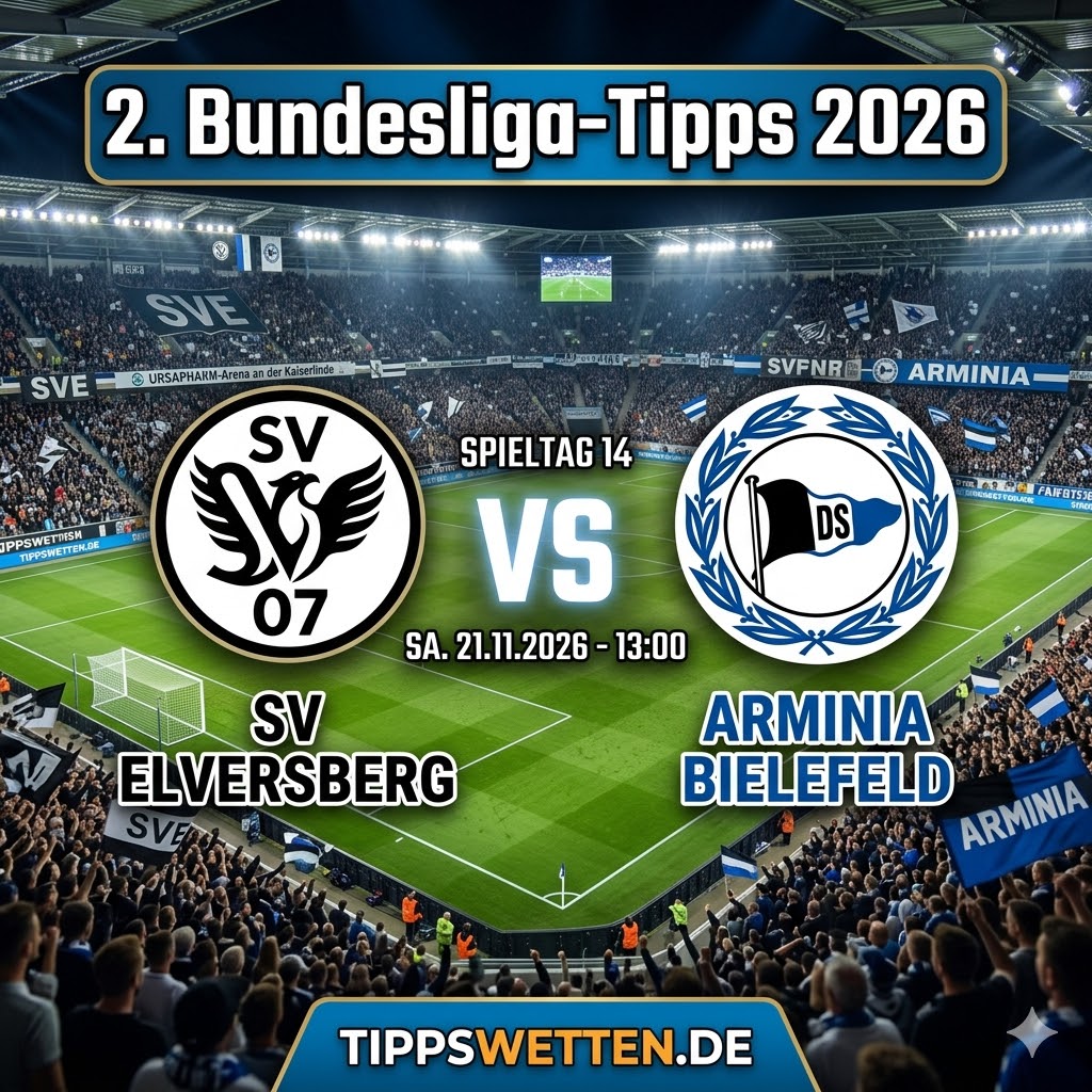 2. Bundesliga Wetten 2026 : Elversberg vs Arminia Bielefeld - 27. Spieltag